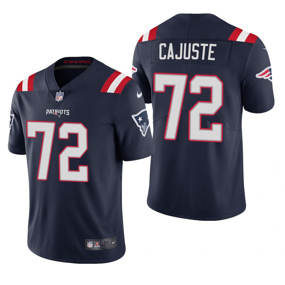 New England Patriots Yodny Cajuste Navy Jersey Vapor Limited - Men's