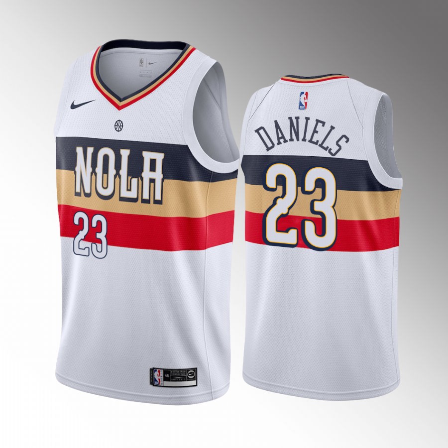 New Orleans Pelicans Dyson Daniels 2022 NBA Draft G-League White #3 Jersey Association Edition