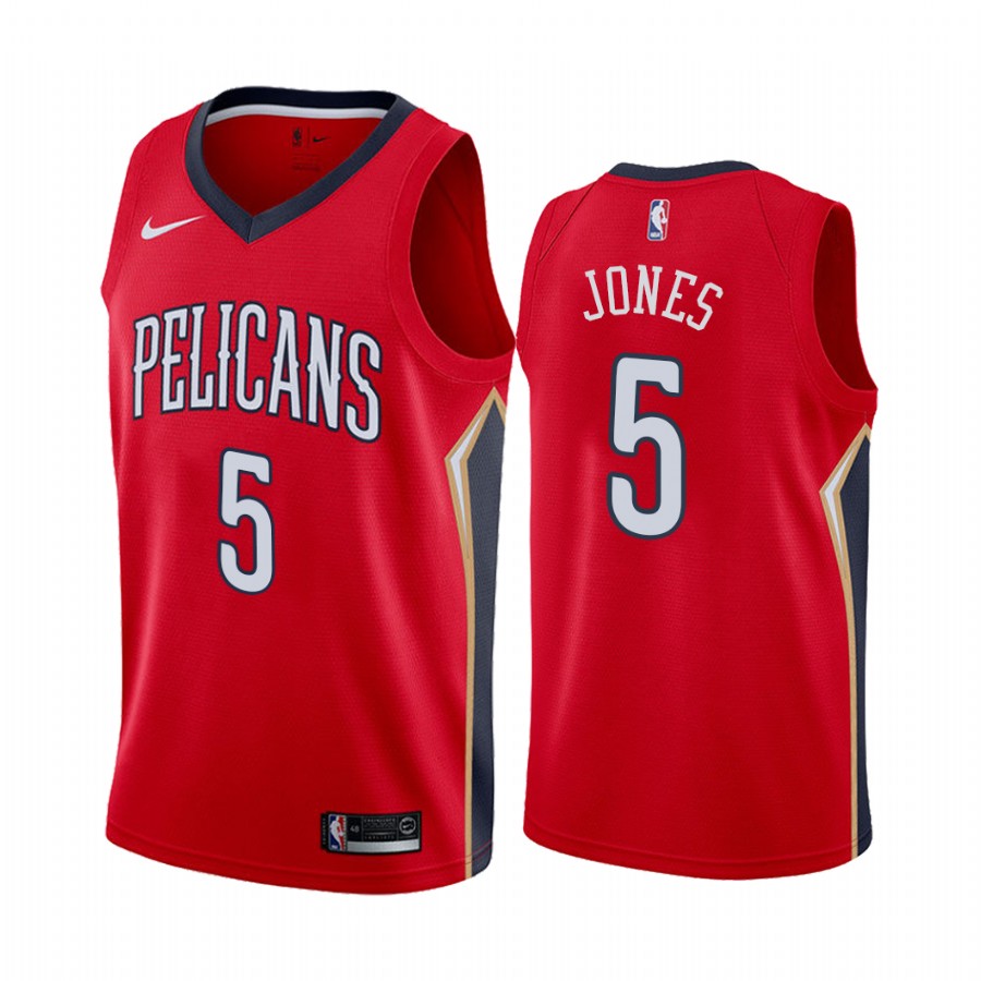 New Orleans Pelicans Herbert Jones 2021 NBA Draft #5 Statement Edition Jersey Red