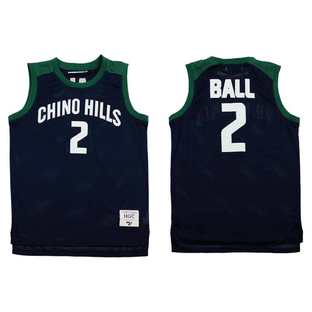 New Orleans Pelicans Lonzo Ball Black Chino Hills High School  Jersey
