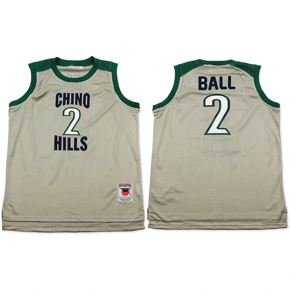 New Orleans Pelicans Lonzo Ball Grey Chino Hills High School  Jersey