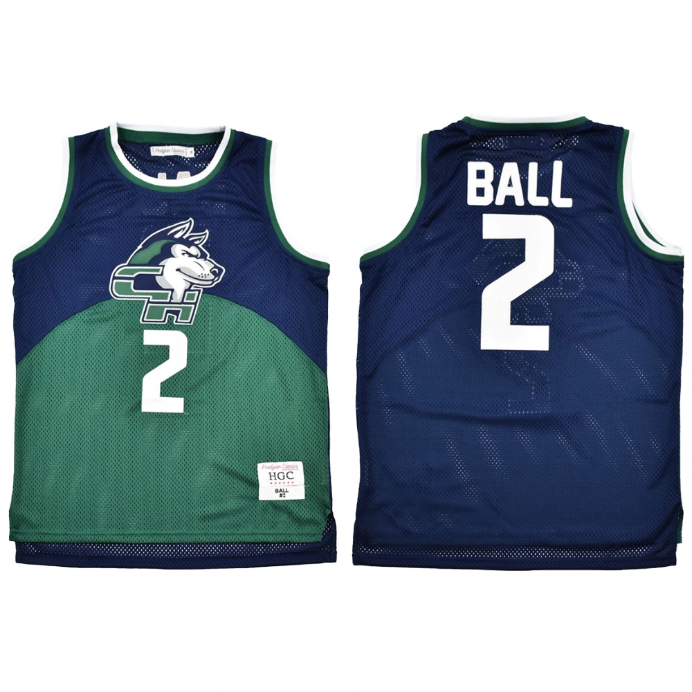 New Orleans Pelicans Lonzo Ball Navy Alternate High School  Jersey