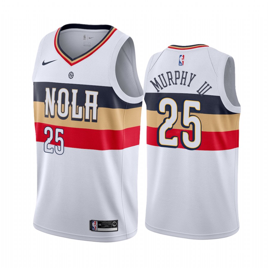 New Orleans Pelicans Trey Murphy III 2021 NBA Draft #25 Earned Edition Jersey White