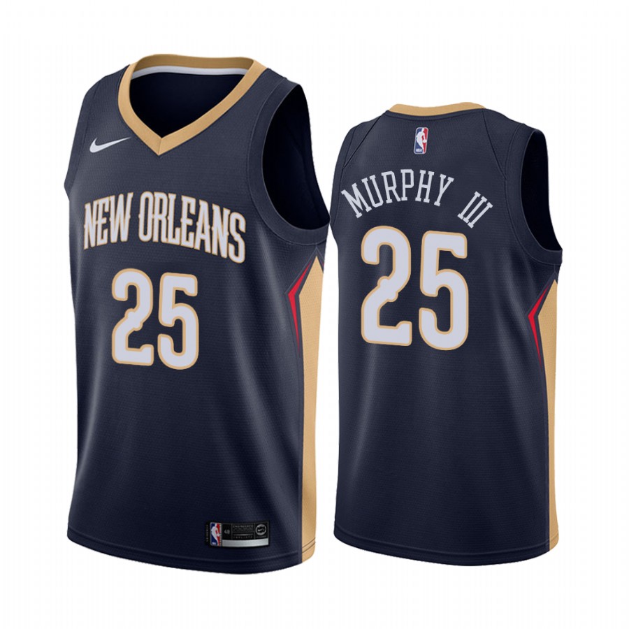 New Orleans Pelicans Trey Murphy III 2021 NBA Draft #25 Icon Edition Jersey Navy