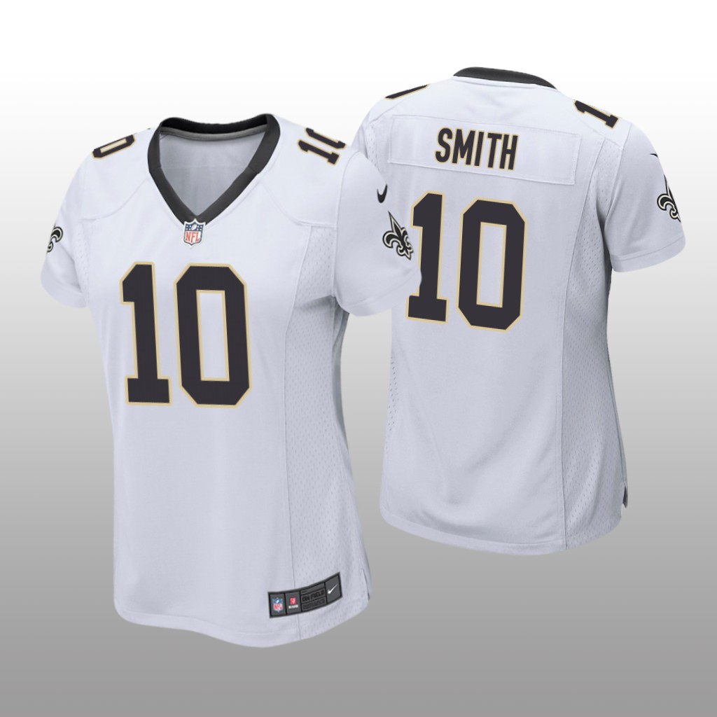 New Orleans Saints #10 White Tre'Quan Smith Game Jersey - Women