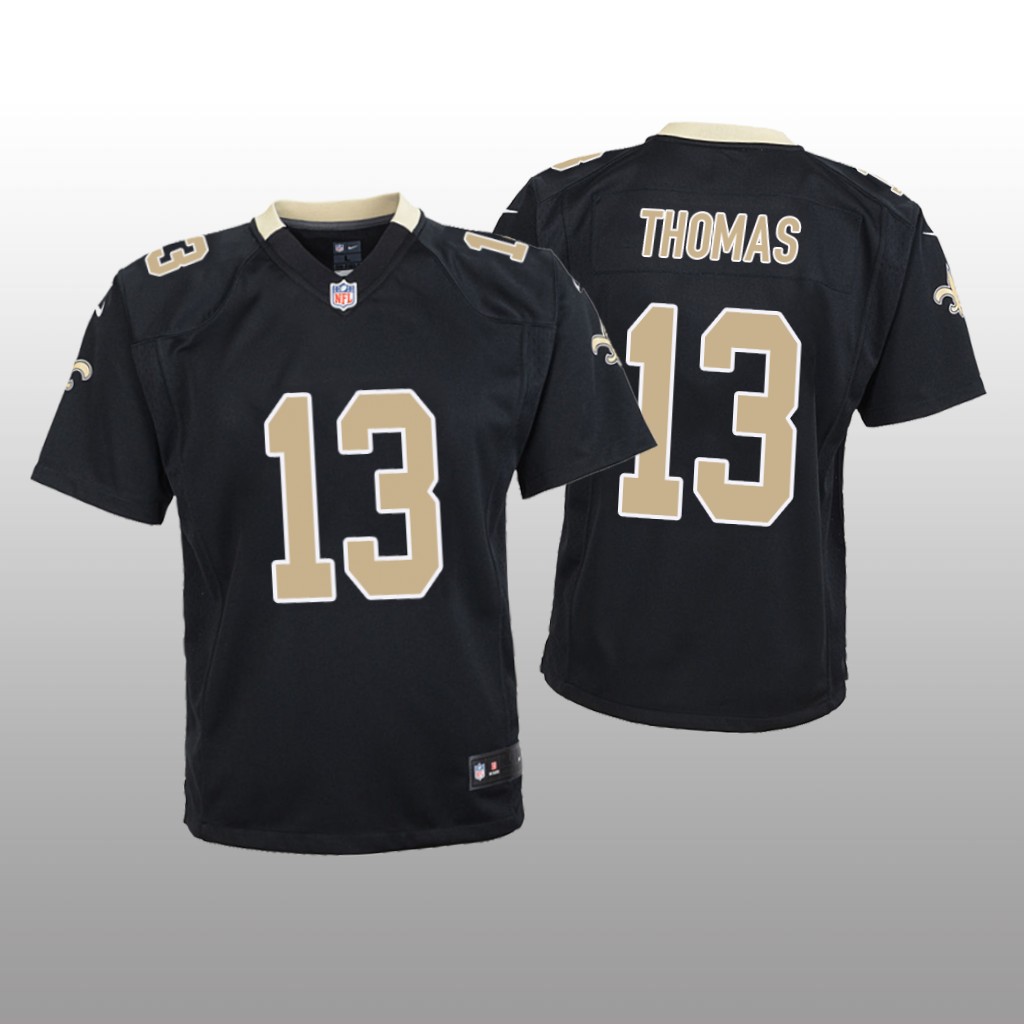 New Orleans Saints #13 Black Michael Thomas Game Jersey - Youth