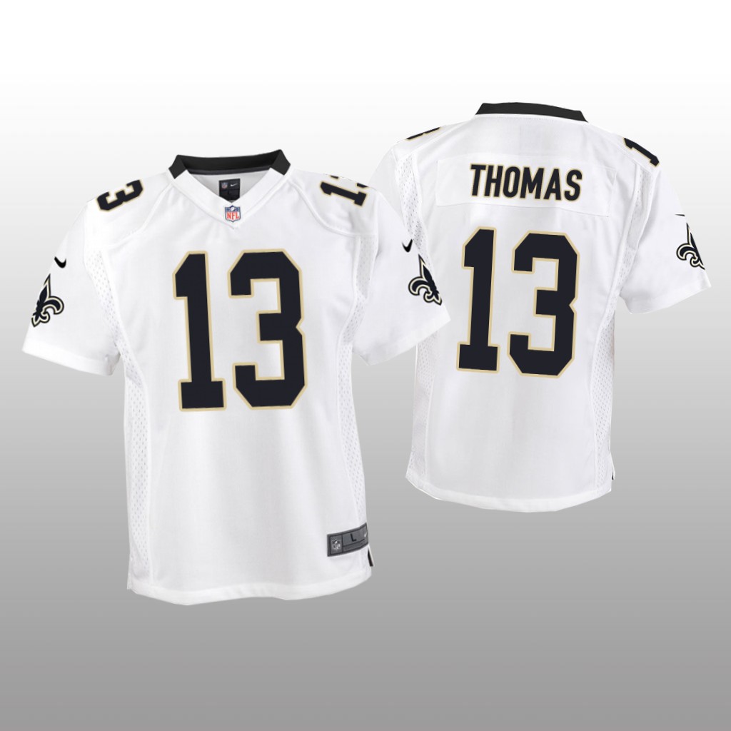 New Orleans Saints #13 White Michael Thomas Game Jersey - Youth