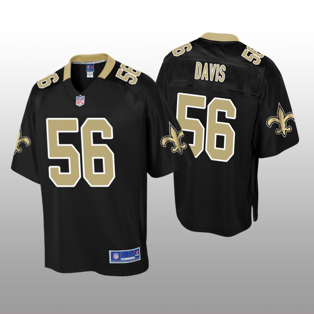 New Orleans Saints #56 Black Demario Davis Pro Line Jersey - Youth