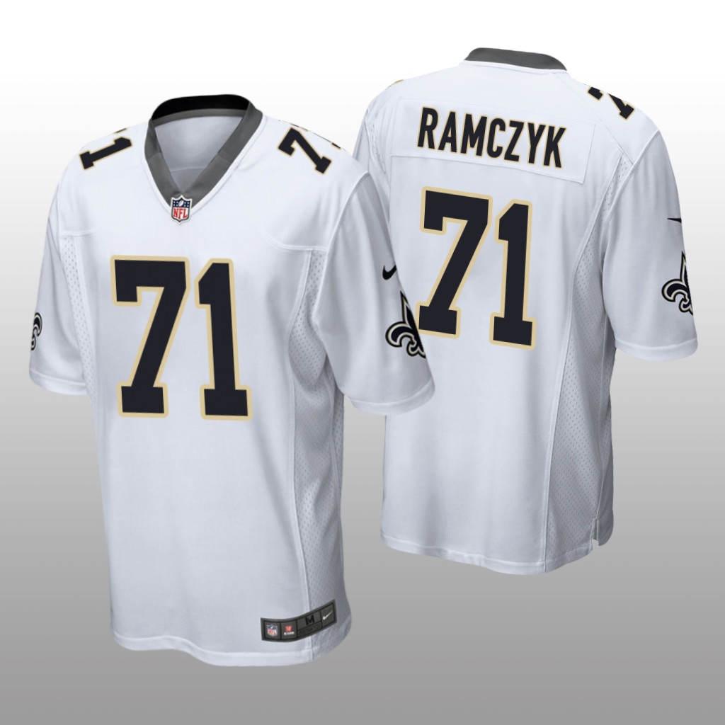 New Orleans Saints #71 White Men's Ryan Ramczyk Game Jersey