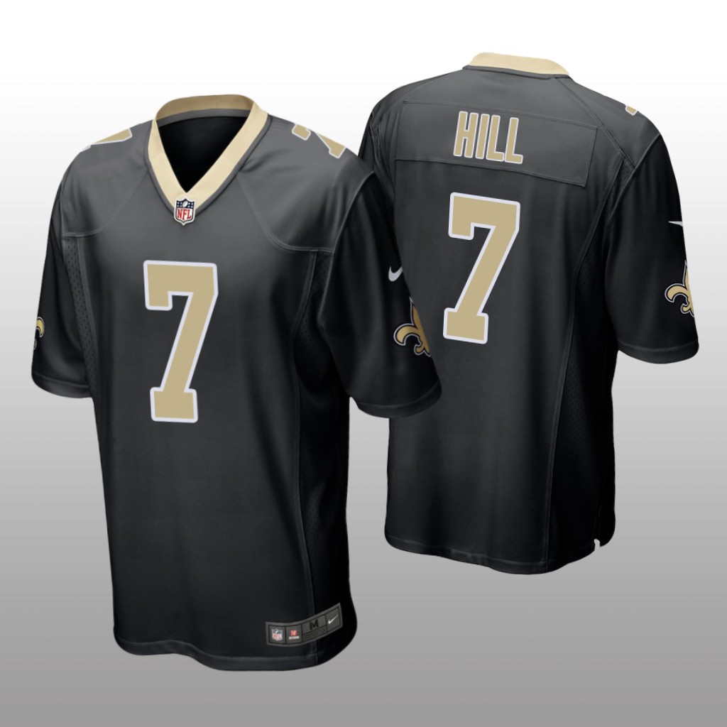 New Orleans Saints #7 Black Men Taysom Hill Game Jersey