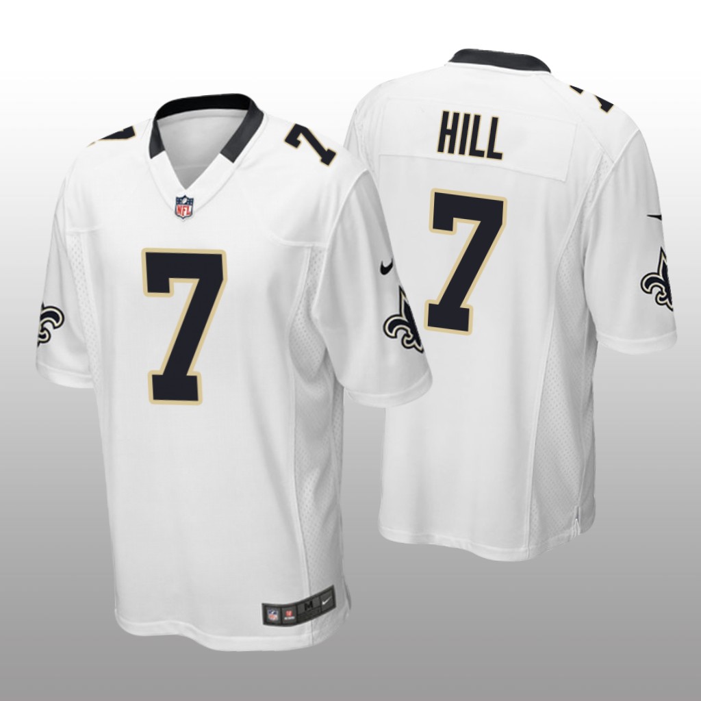 New Orleans Saints #7 White Men Taysom Hill Game Jersey
