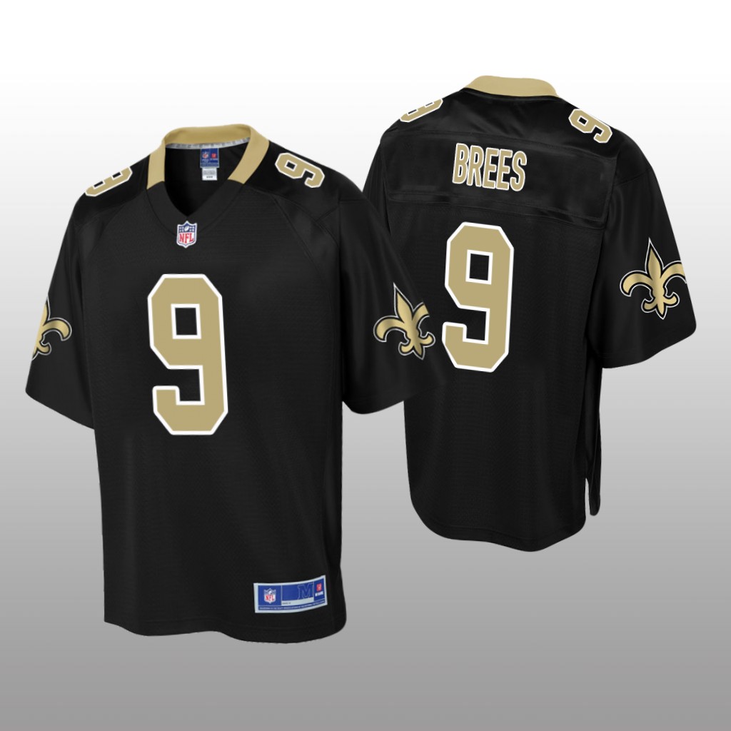 New Orleans Saints #9 Black Drew Brees Pro Line Jersey - Youth