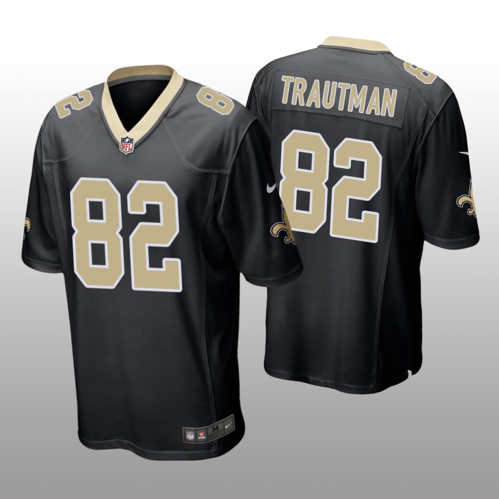 New Orleans Saints Adam Trautman Black Jersey Game - Men's