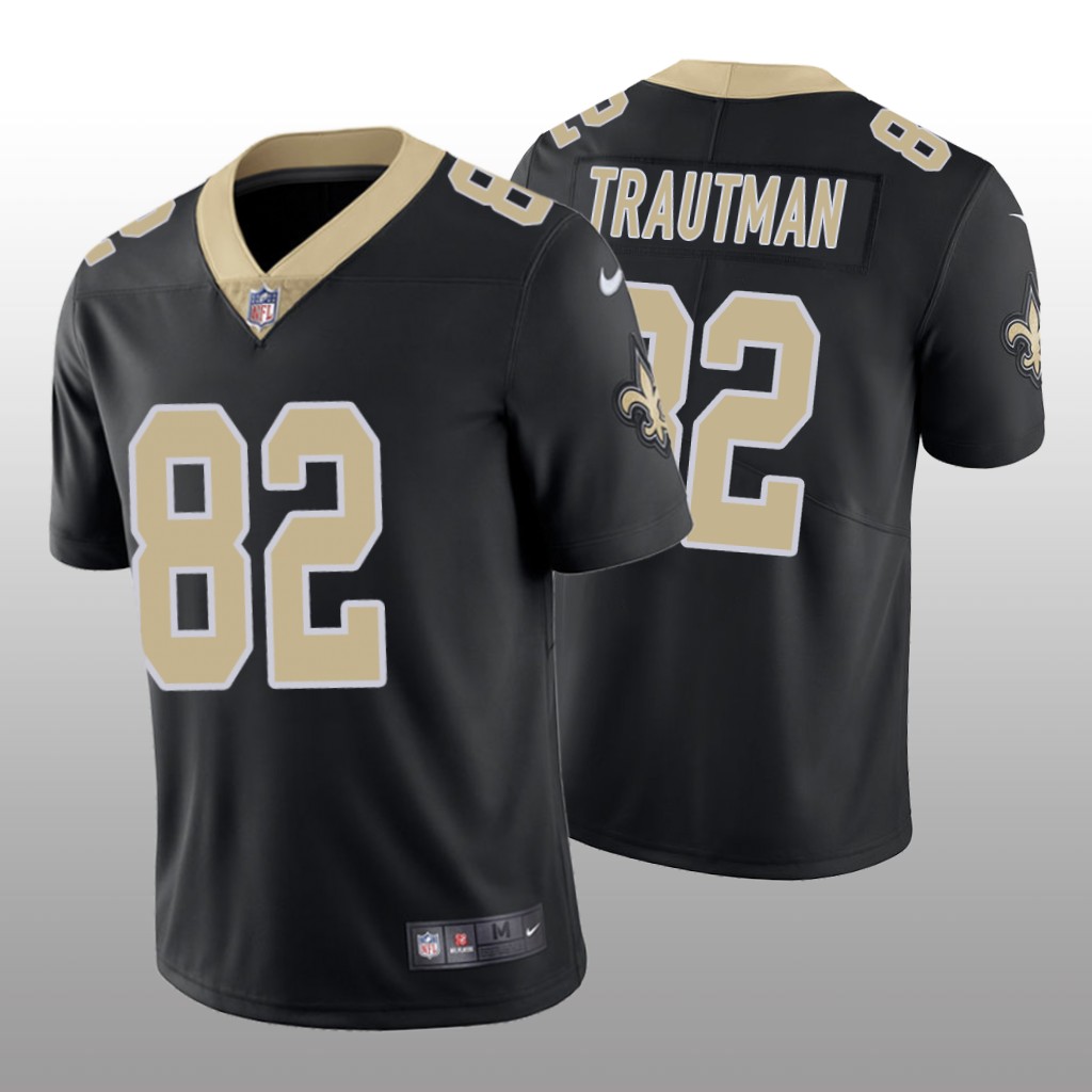 New Orleans Saints Adam Trautman Black Jersey Vapor Limited - Men's