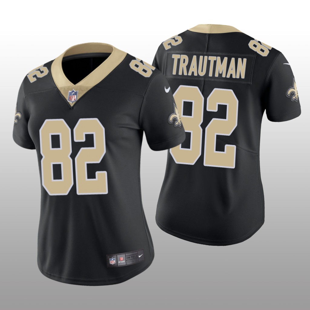 New Orleans Saints Adam Trautman Black Jersey Vapor Limited - Women's