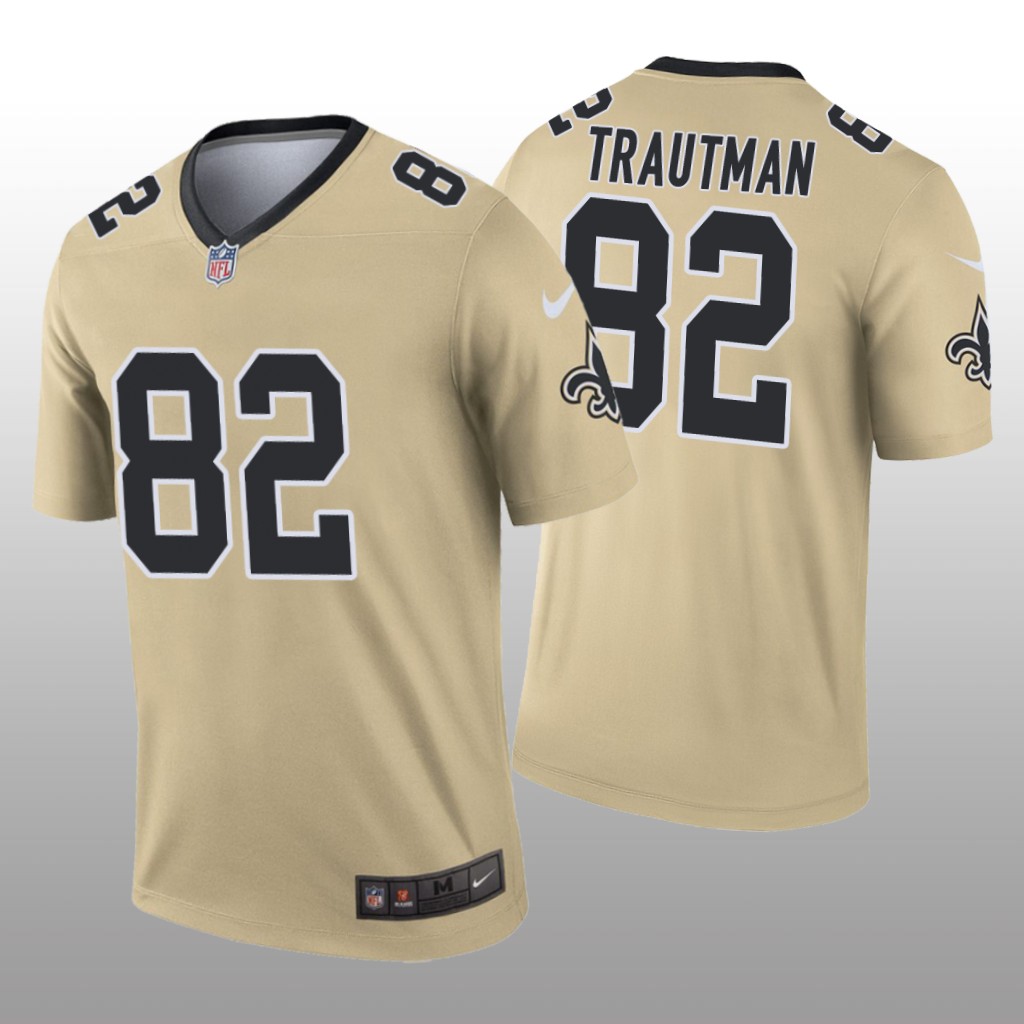 New Orleans Saints Adam Trautman Gold Jersey Inverted Legend - Men's