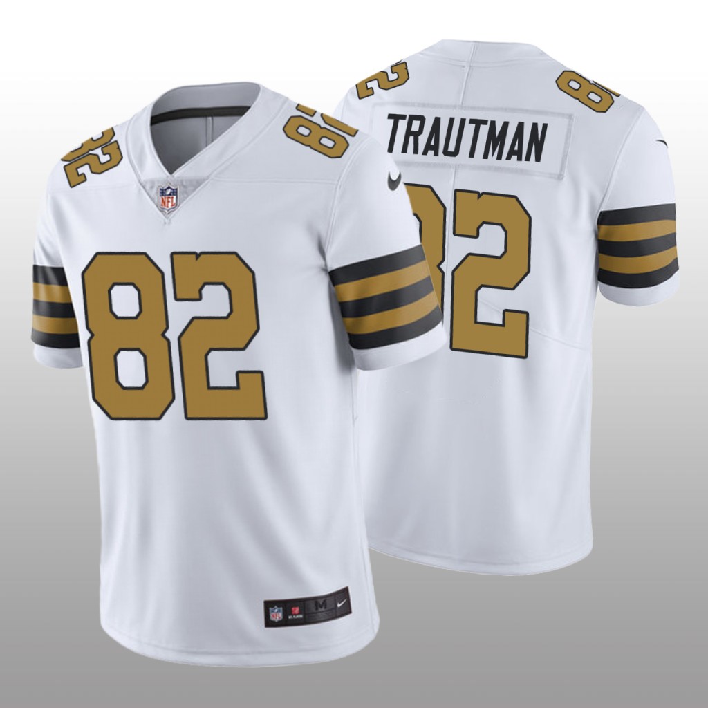 New Orleans Saints Adam Trautman White Jersey Color Rush Limited - Men's
