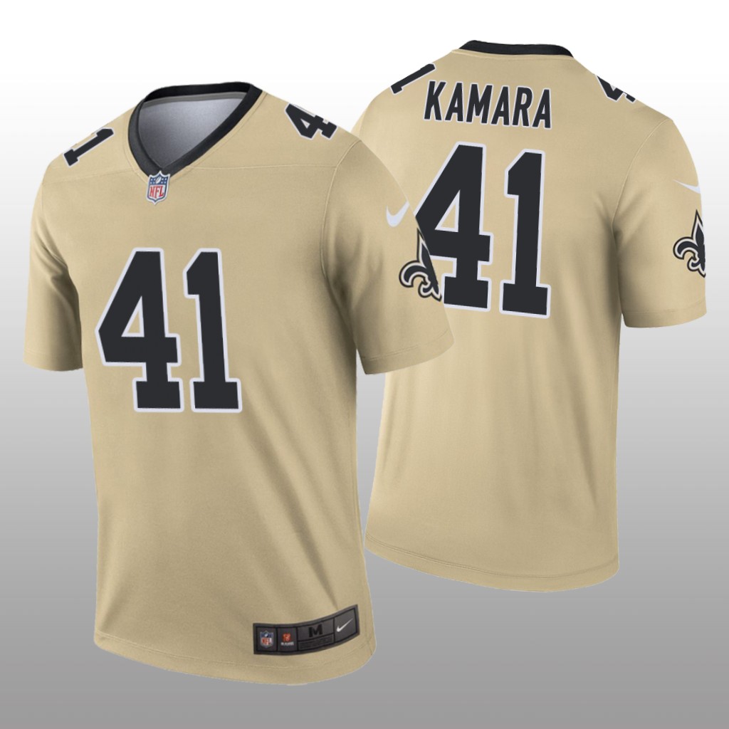 New Orleans Saints Alvin Kamara Gold Jersey Inverted Legend - Men's
