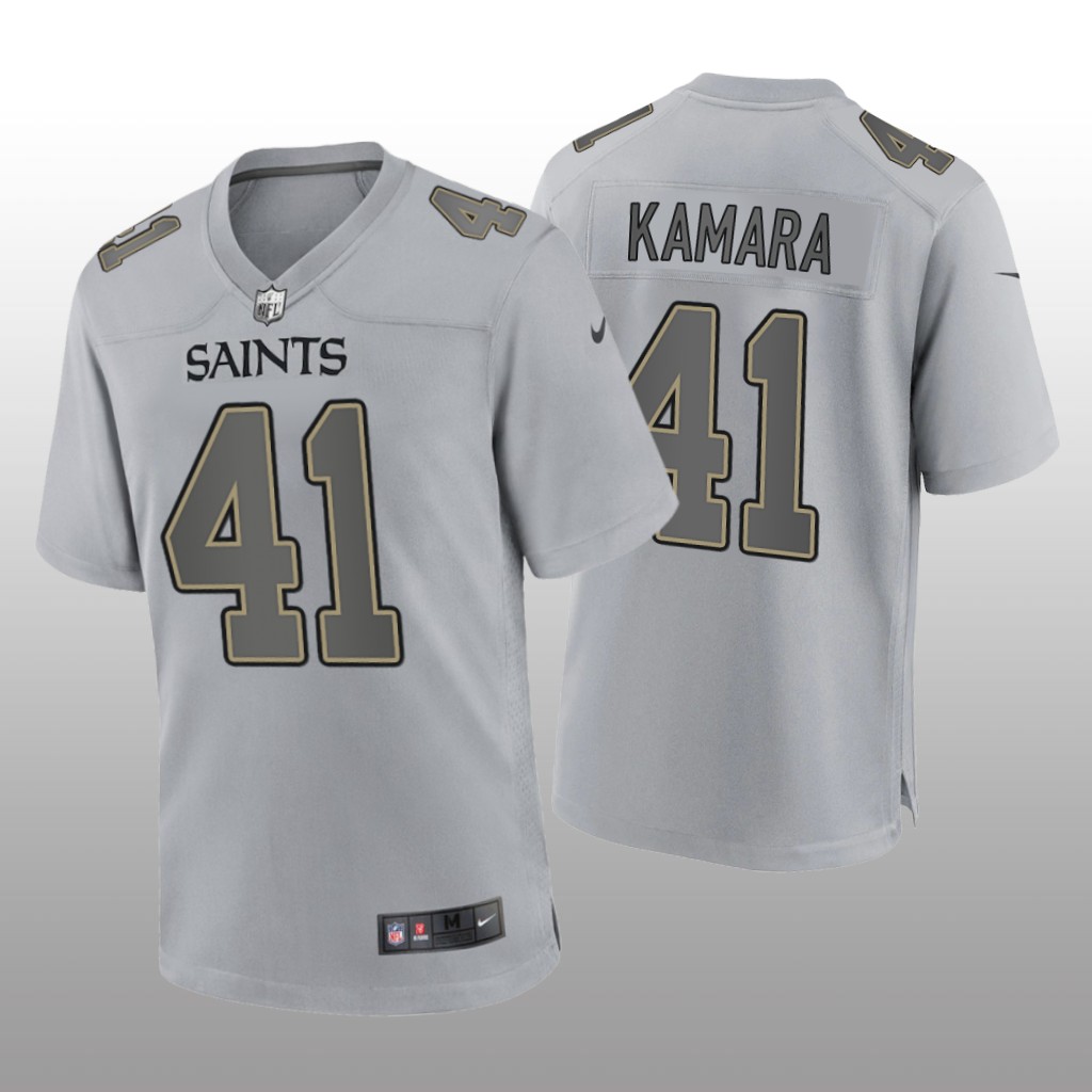 New Orleans Saints Alvin Kamara Gray Jersey Atmosphere Fashion Game - Men's