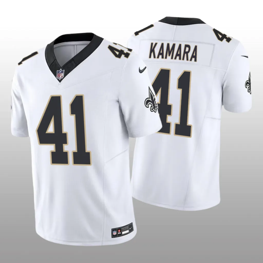 New Orleans Saints Alvin Kamara White Jersey Vapor F.U.S.E. Limited - Men's