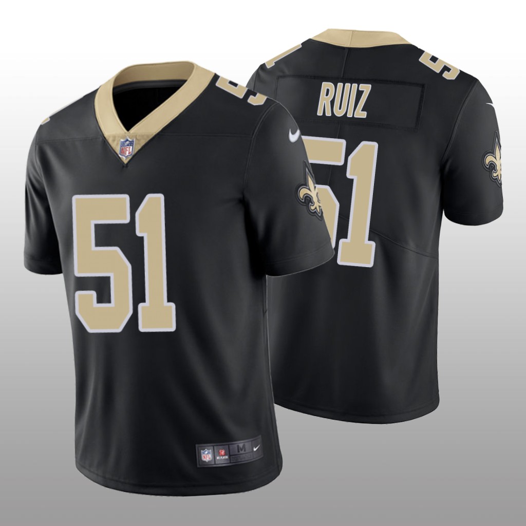 New Orleans Saints Black 2020 NFL Draft Vapor Limited Cesar Ruiz Jersey