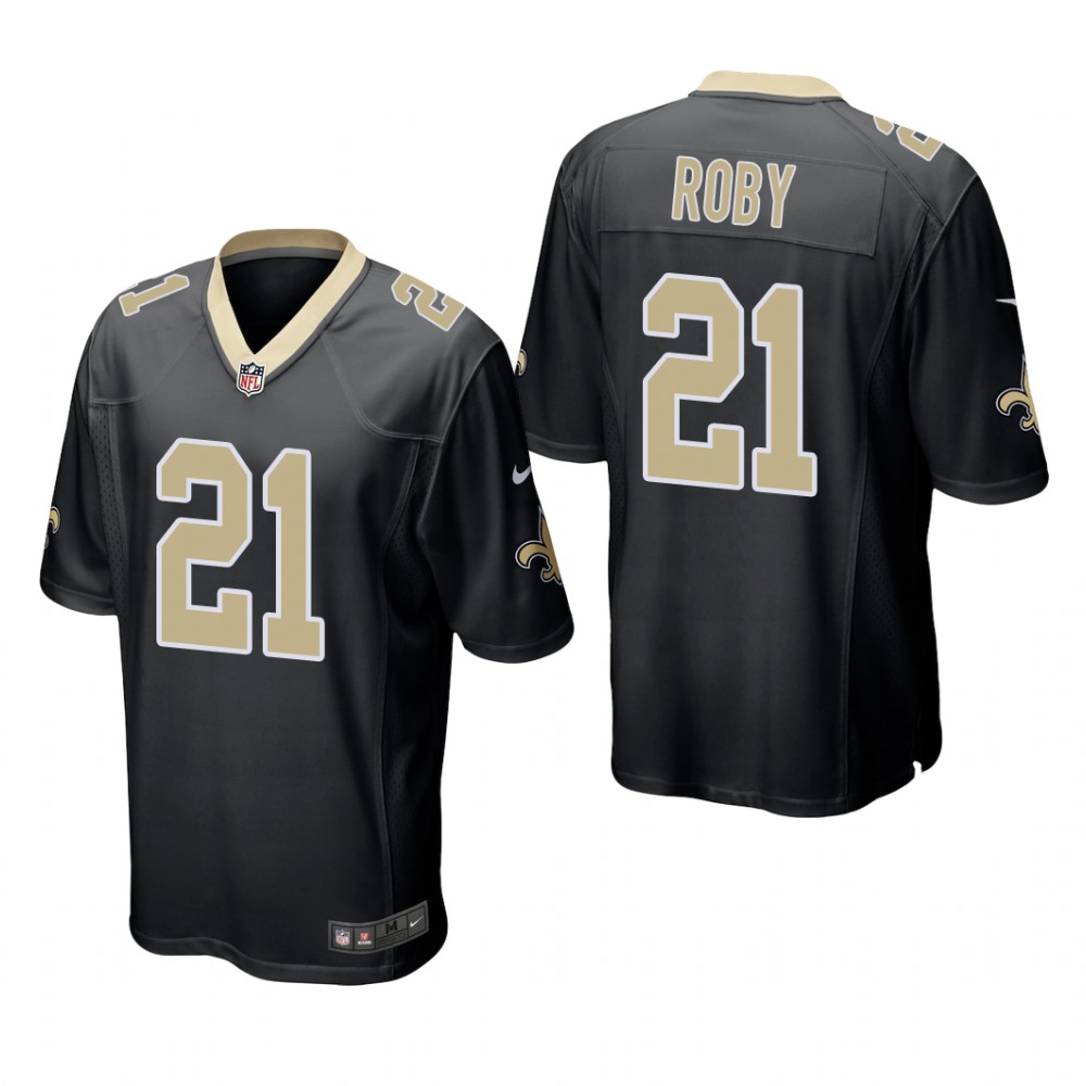 New Orleans Saints Bradley Roby Black Jersey Game - Men's