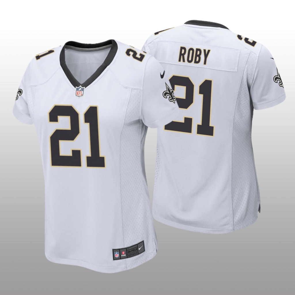 New Orleans Saints Bradley Roby White Jersey Game - Women's
