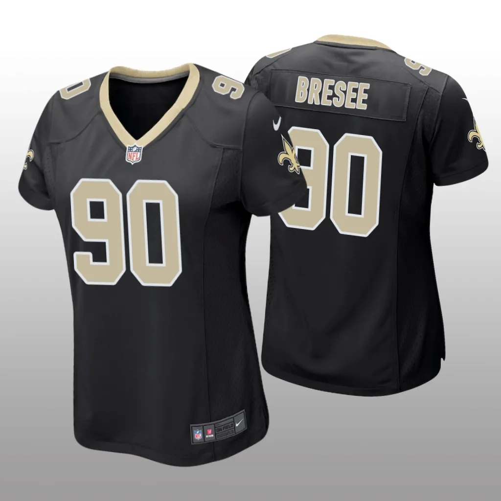 New Orleans Saints Bryan Bresee Black Jersey Game - Women's
