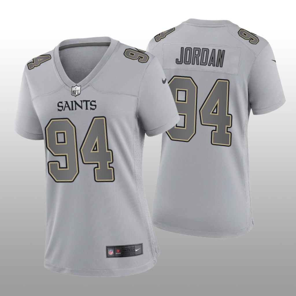 New Orleans Saints Cameron Jordan Gray Jersey Atmosphere Fashion Game - Women's