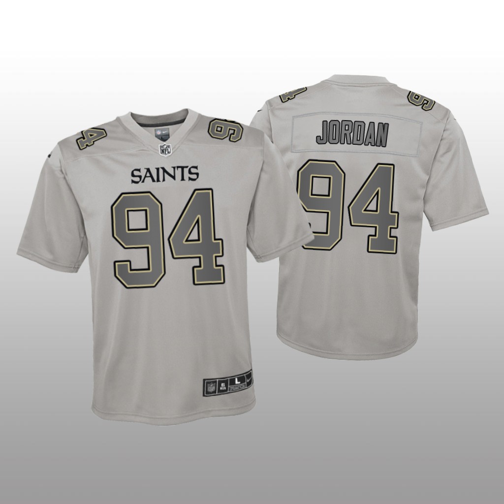New Orleans Saints Cameron Jordan Gray Jersey Atmosphere Fashion Game - Youth