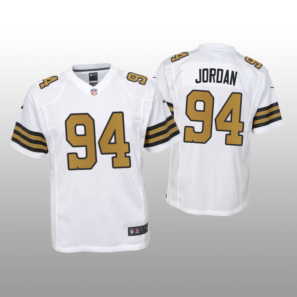 New Orleans Saints Cameron Jordan White Jersey Game - Youth