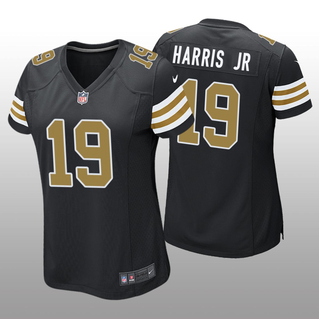 New Orleans Saints Chris Harris Jr Black Jersey Alternate Game - Women's