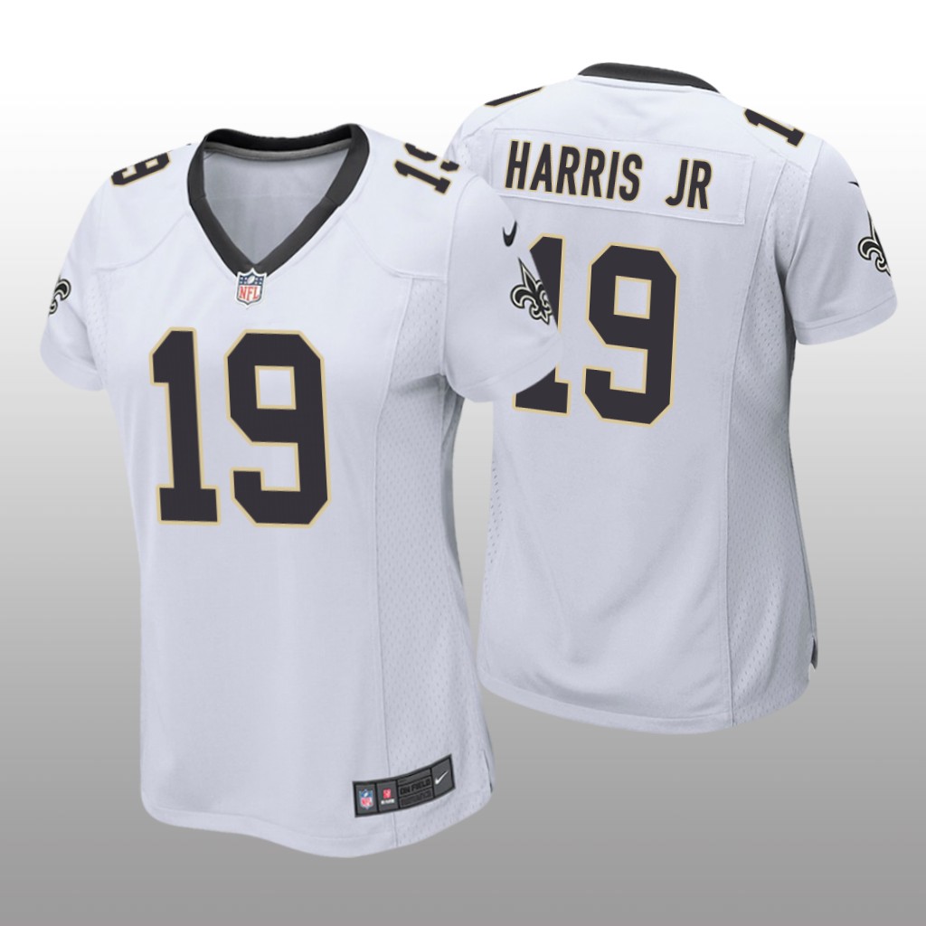New Orleans Saints Chris Harris Jr White Jersey Game - Women's