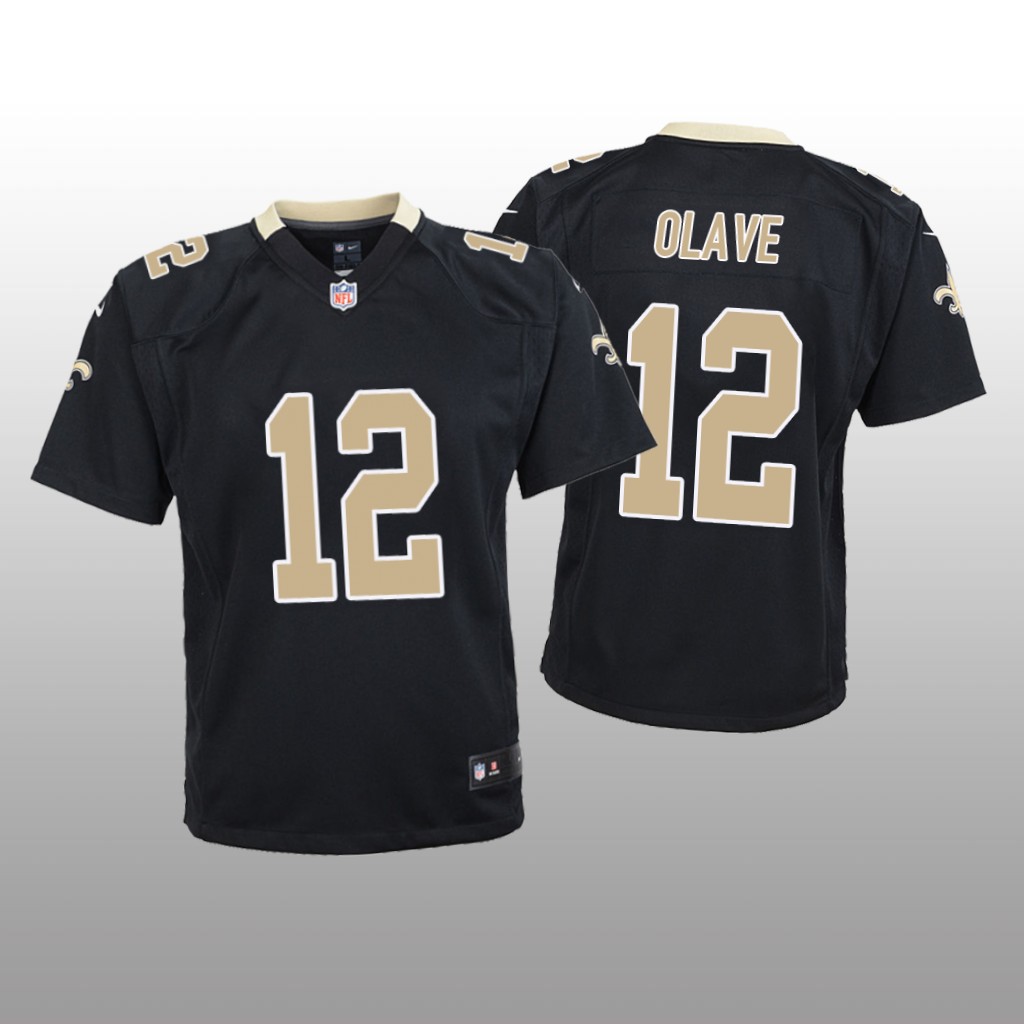 New Orleans Saints Chris Olave Black Jersey Game - Youth
