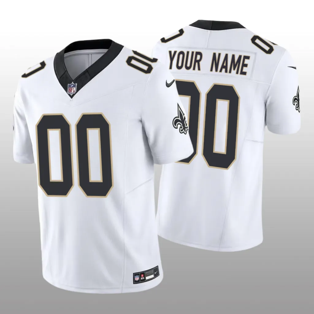 New Orleans Saints Custom White Jersey Vapor F.U.S.E. Limited - Men's