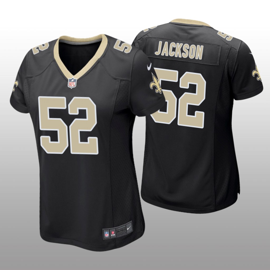 New Orleans Saints D'Marco Jackson Black Jersey Game - Women's