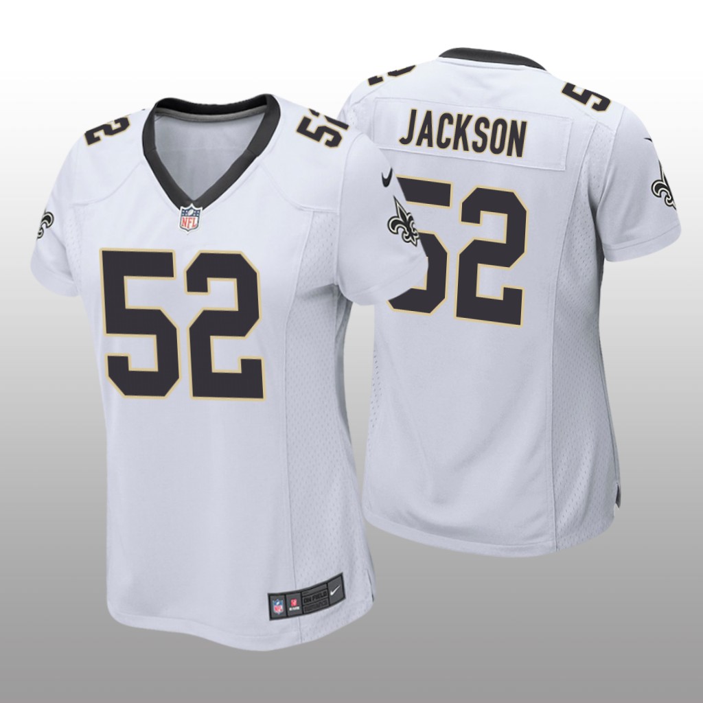 New Orleans Saints D'Marco Jackson White Jersey Game - Women's