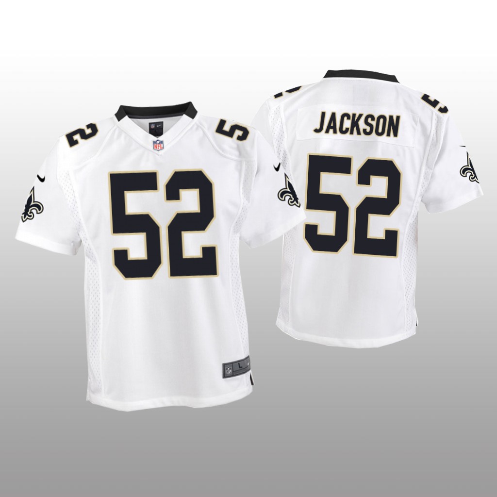 New Orleans Saints D'Marco Jackson White Jersey Game - Youth
