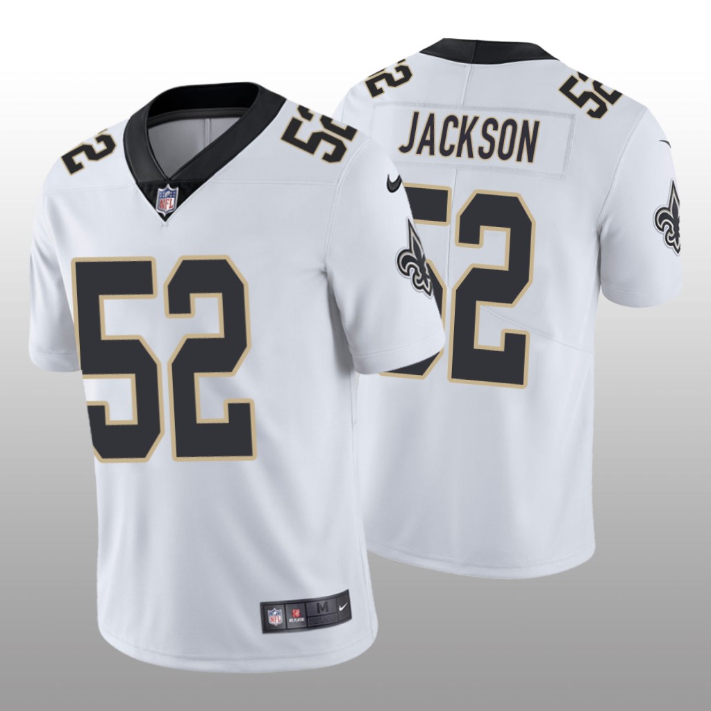 New Orleans Saints D'Marco Jackson White Jersey Vapor Limited - Men's
