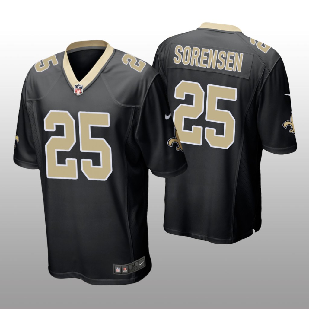 New Orleans Saints Daniel Sorensen Black Jersey Game - Men's