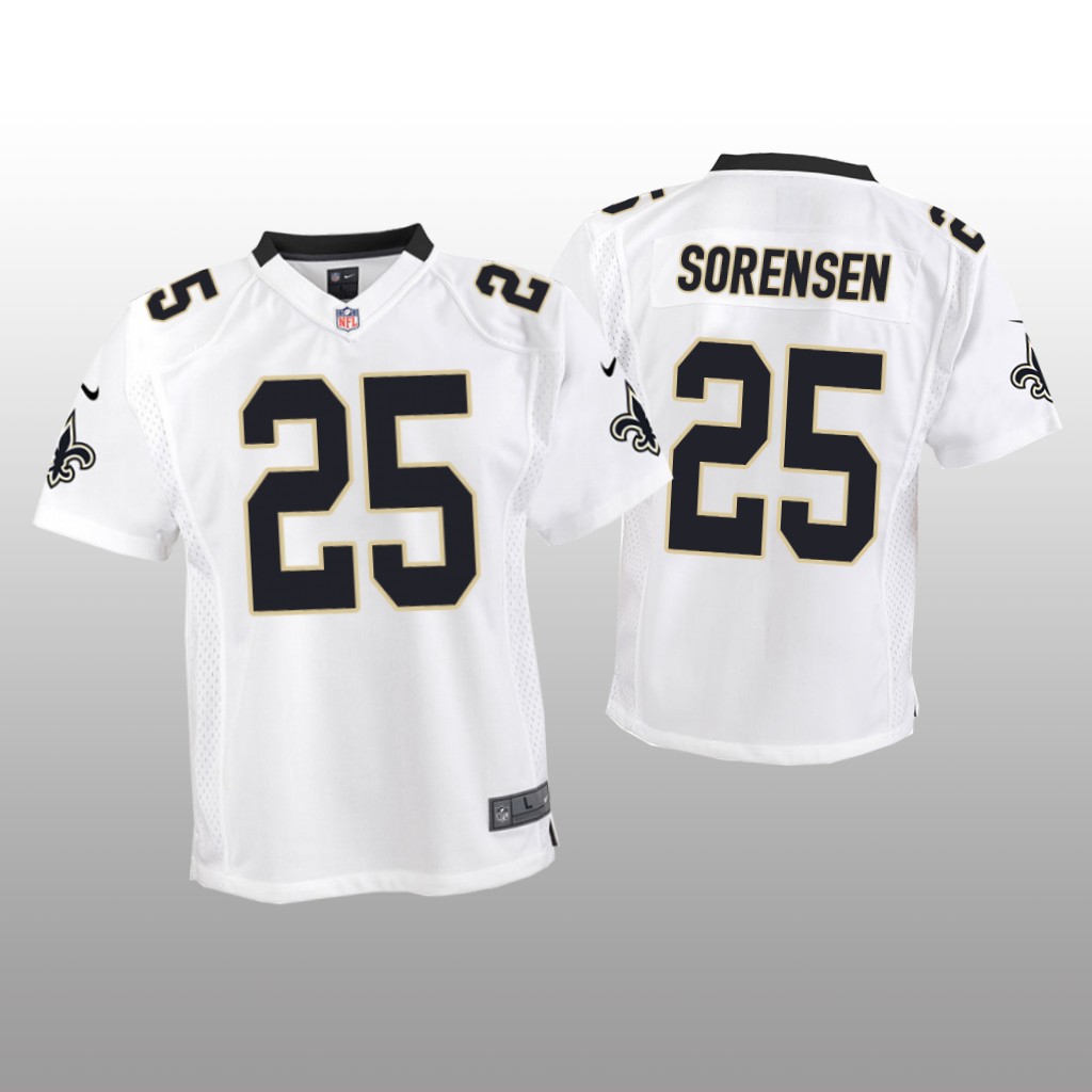 New Orleans Saints Daniel Sorensen White Jersey Game - Youth