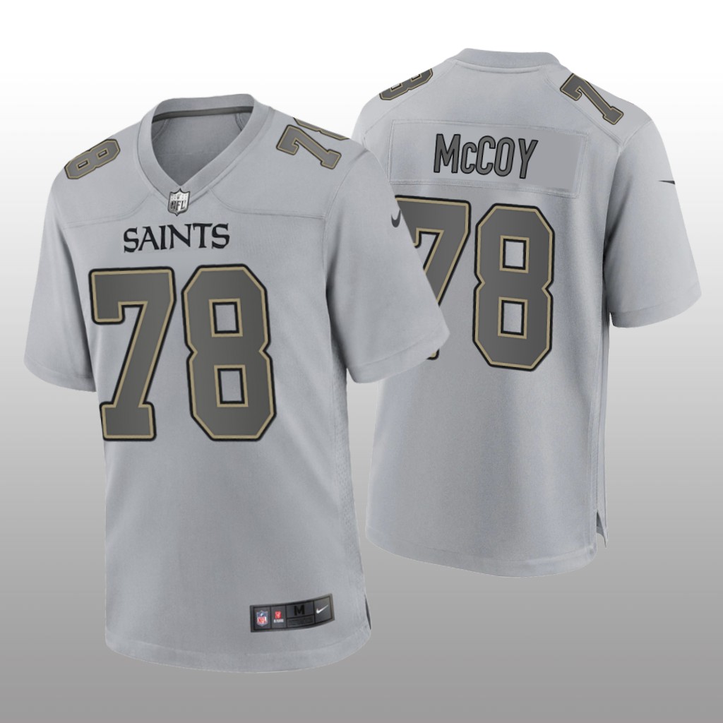 New Orleans Saints Erik McCoy Gray Jersey Atmosphere Fashion Game - Men's