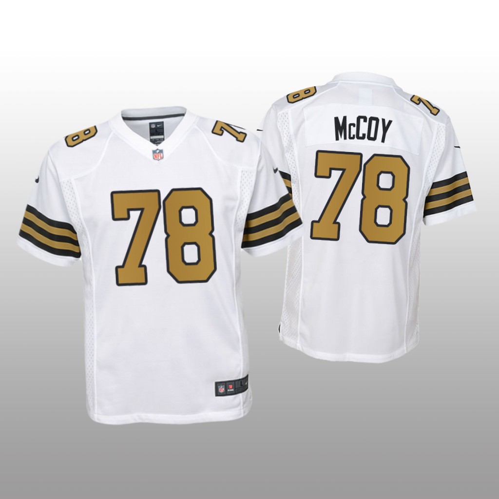 New Orleans Saints Erik McCoy White Jersey Game - Youth
