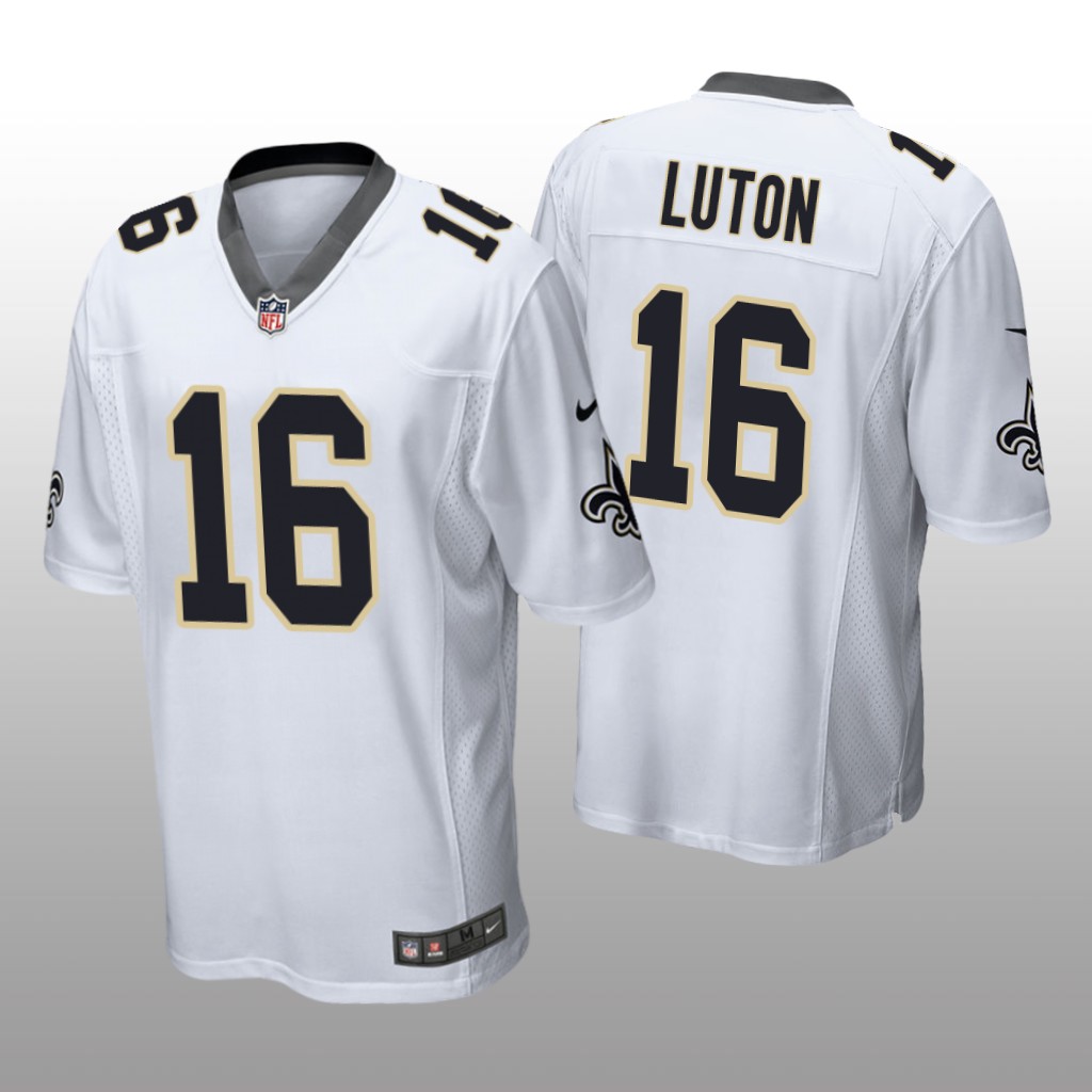 New Orleans Saints Jake Luton White Jersey Game - Men's
