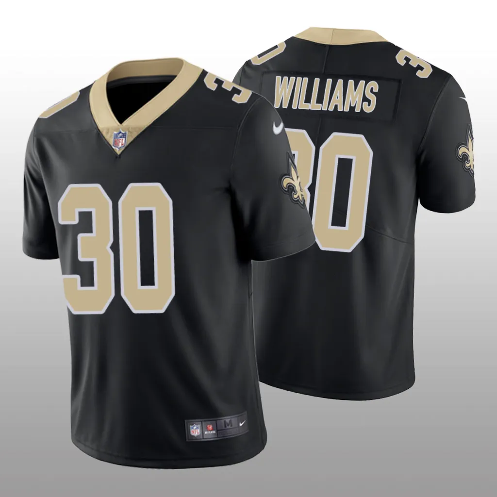 New Orleans Saints Jamaal Williams Black Jersey Vapor Limited - Men's