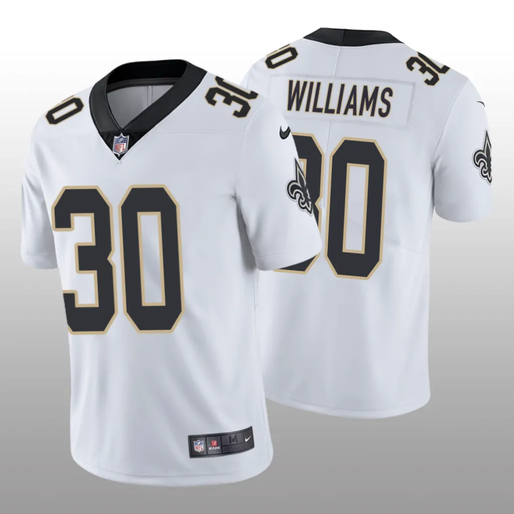 New Orleans Saints Jamaal Williams White Jersey Vapor Limited - Men's