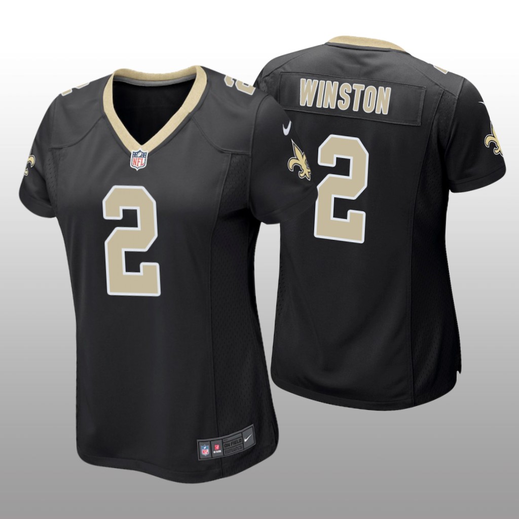 New Orleans Saints Jameis Winston Black Jersey Game - Women's