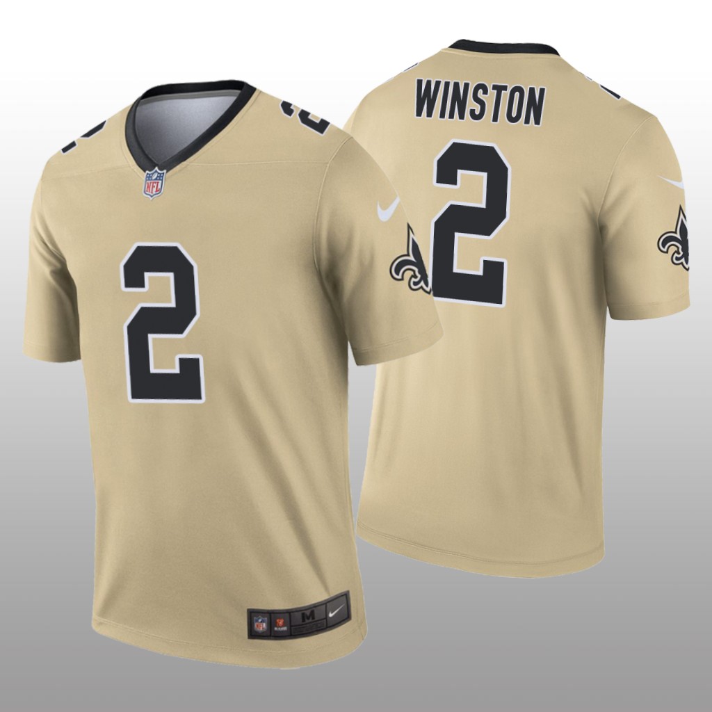New Orleans Saints Jameis Winston Gold Jersey Inverted Legend - Men's