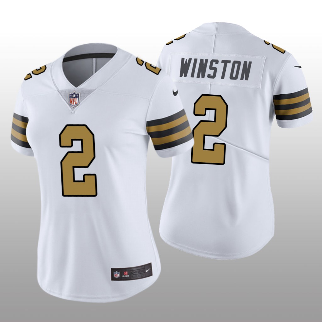 New Orleans Saints Jameis Winston White Jersey Color Rush Limited - Women's