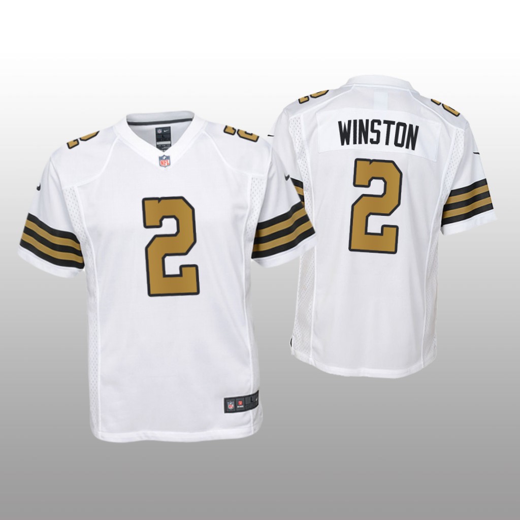 New Orleans Saints Jameis Winston White Jersey Game - Youth